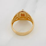 Anillo Virgen de Guadalupe 4.7g / T7 1/2 Dos Oros Amarillo Blanco 18K