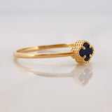 Anillo Trebol 1.25g / T7 3/4 Oro Amarillo 18K