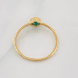 Anillo Trebol 1.2g / T7 1/2 Oro Amarillo 18K