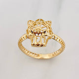 Anillo Pantera 2.2g / T7 Oro Amarillo 18K