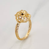 Anillo Pantera 2.2g / T7 Oro Amarillo 18K
