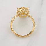 Anillo Pantera 2.2g / T7 Oro Amarillo 18K