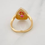 Anillo Lagrima 4.45g / T6 1/4 Oro Amarillo 18K