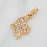 Dije Mapa de Colombia 1.2g / 1.3cm Oro Amarillo 18K