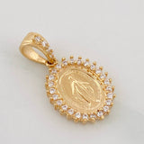Dije Virgen Milagrosa 1.75g / 1.7cm Oro Amarillo 18K