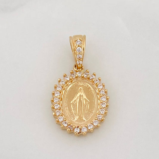 Dije Virgen Milagrosa 1.75g / 1.7cm Oro Amarillo 18K