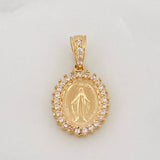 Dije Virgen Milagrosa 1.75g / 1.7cm Oro Amarillo 18K