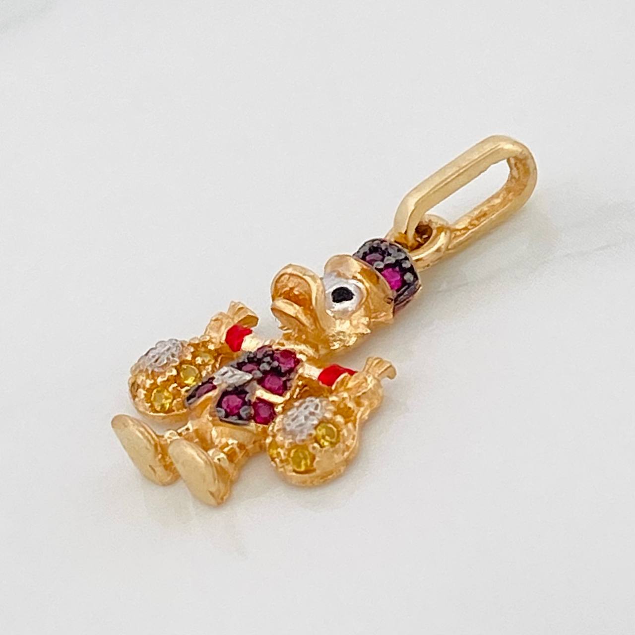 Dije Pato Bolsas Dinero 1.65g / 2.2cm Tres Oros 18K