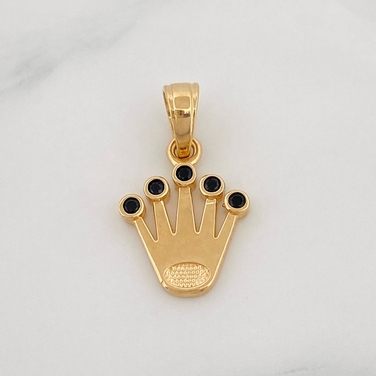 Dije Corona 1.2g / 1.7cm Oro Amarillo 18K