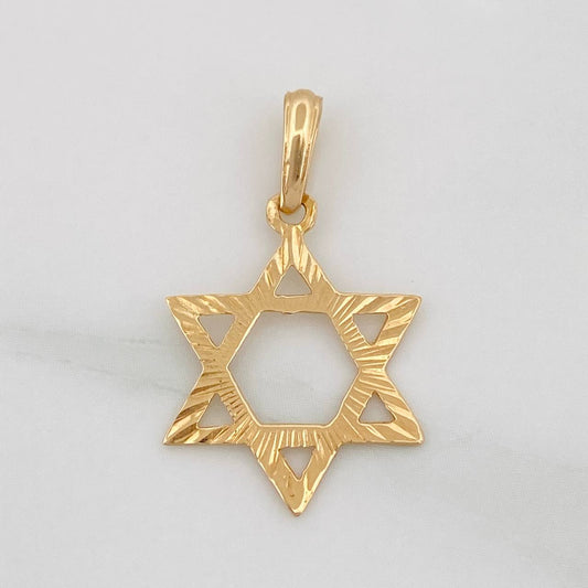 Dije Silueta Estrella 0.8g / 2.5cm Oro Amarillo 18K
