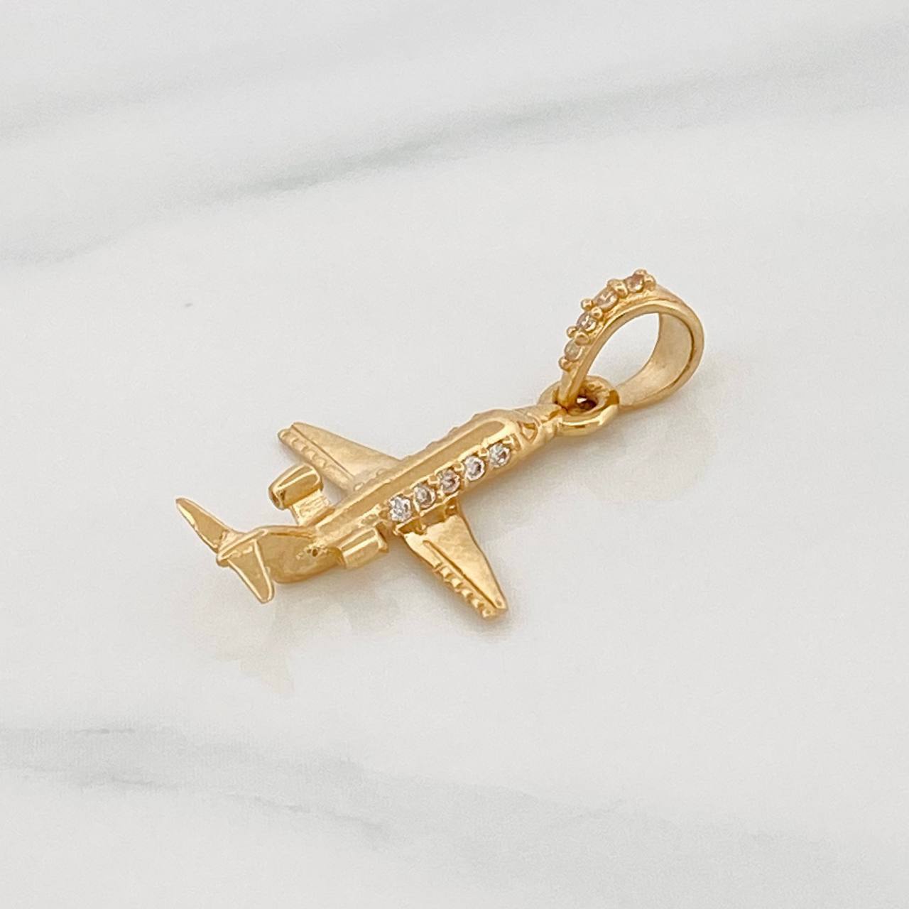 Dije Avión 1.2g / 2cm Oro Amarillo 18K