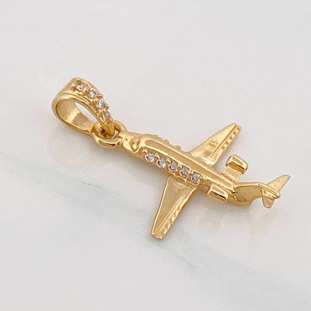 Dije Avión 1.2g / 2cm Oro Amarillo 18K