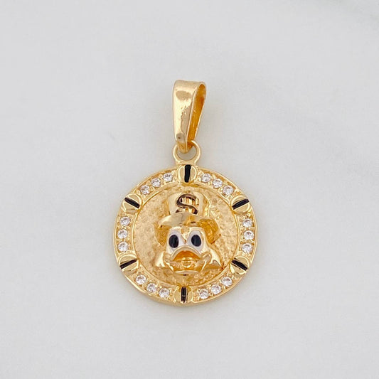Dije Cara de Pato 1.95g / 2.1cm Oro Amarillo 18K
