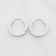 Candongas Carril 1.15g / 1.2cm Oro Blanco 18K