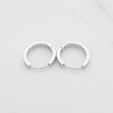 Candongas Carril 1.15g / 1.2cm Oro Blanco 18K