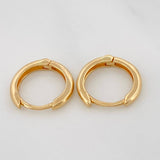 Candongas Aro Liso 1.35g / 1.5cm Oro Amarillo 18K