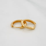 Candongas Aro Liso 1.35g / 1.5cm Oro Amarillo 18K