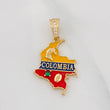Dije Mapa de Colombia 2.35g / 2.6cm Oro Amarillo 18K