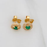Topos Halo Circulo 2.3g / 8.3mm Oro Amarillo 18K