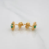 Topos Halo Circulo 2.3g / 8.3mm Oro Amarillo 18K
