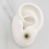 Topos Halo Circulo 2.3g / 8.3mm Oro Amarillo 18K