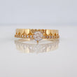 Anillo Churumbela Corazones 2.35g / T6 Oro Amarillo 18K