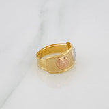 Anillo Corazones 15´s 1.75g / T5 3/4 Tres Oros 18K