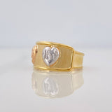 Anillo Corazones 15´s 1.75g / T5 3/4 Tres Oros 18K