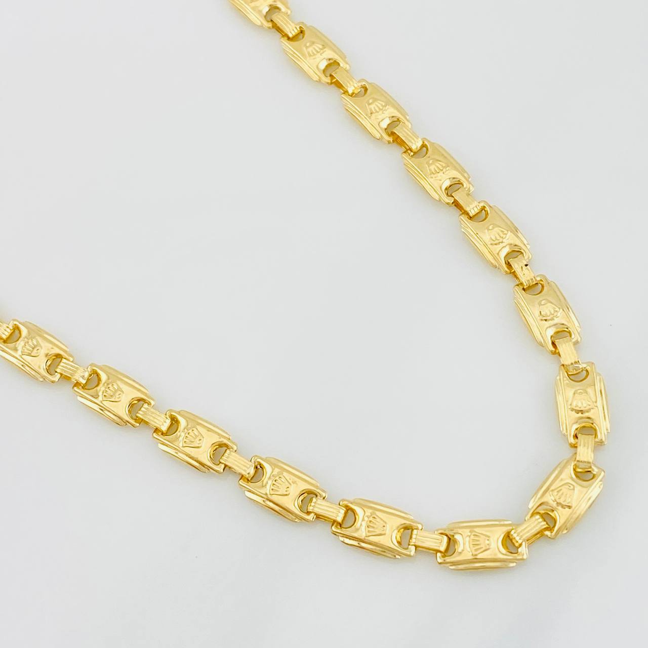 Cadena Cadena Rustica Corona 18.95g / 60cm / 5.7mm Oro Amarillo 18K