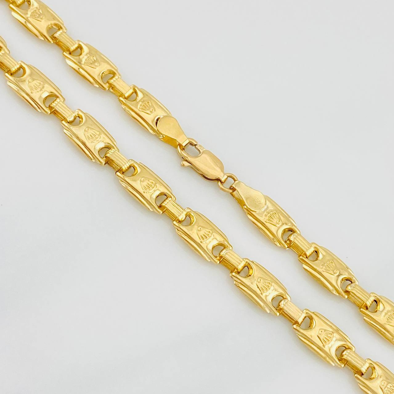 Cadena Cadena Rustica Corona 18.95g / 60cm / 5.7mm Oro Amarillo 18K