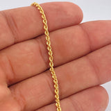 Pulso Lazo 1.5gr / 20cm / 2mm Oro Amarillo +3 18K $