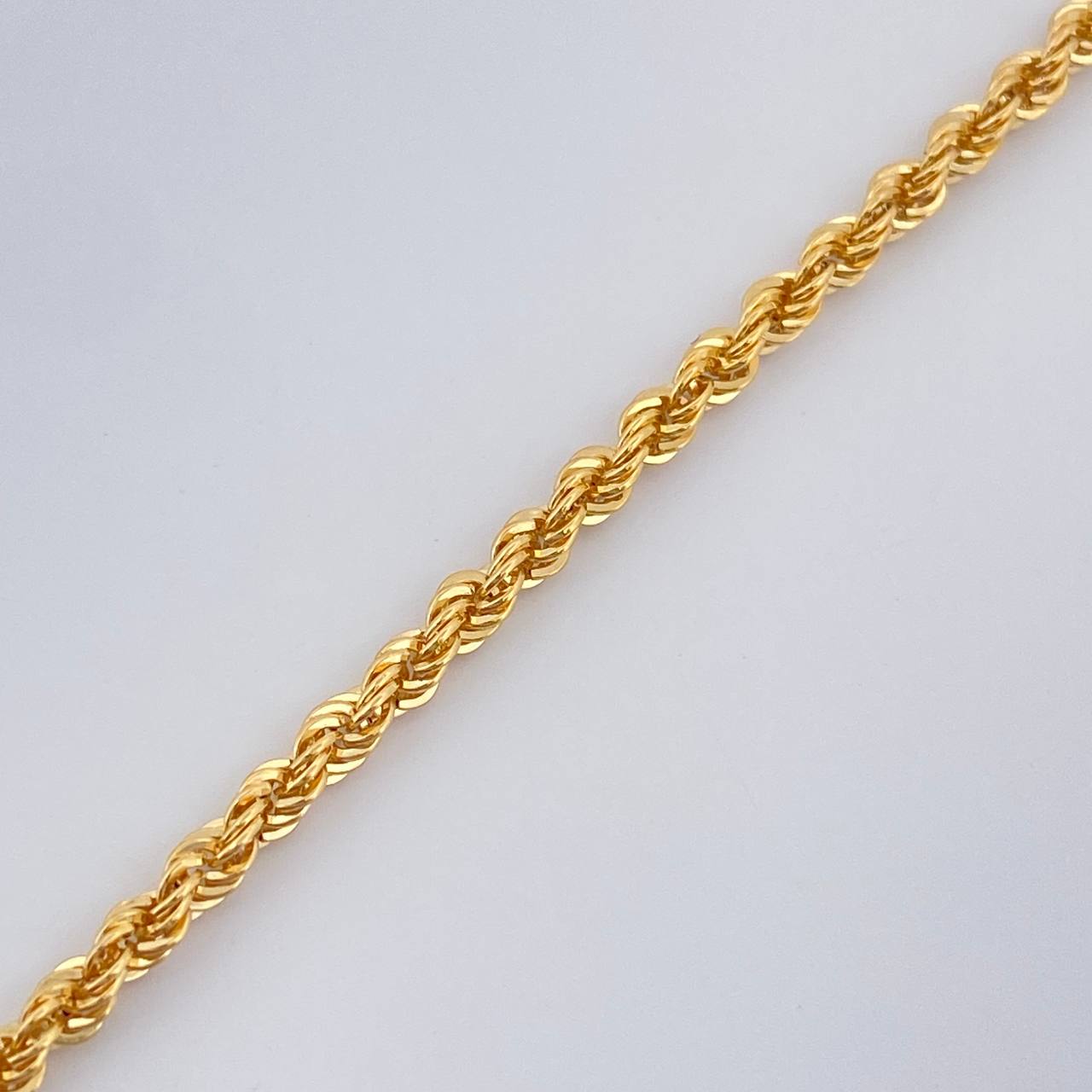 Pulso Lazo 1.5gr / 20cm / 2mm Oro Amarillo +3 18K $