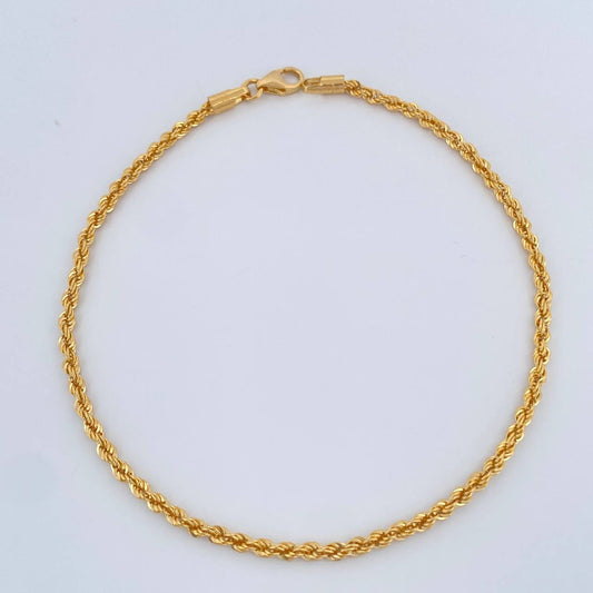 Pulso Lazo 1.45gr / 19.8cm / 2mm Oro Amarillo +3 18K $