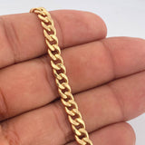 Pulso Cubano 2.4gr / 20cm / 4mm Oro Amarillo +1 18K $