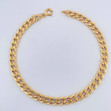 Pulso Cubano 2.4gr / 20cm / 4mm Oro Amarillo +1 18K $