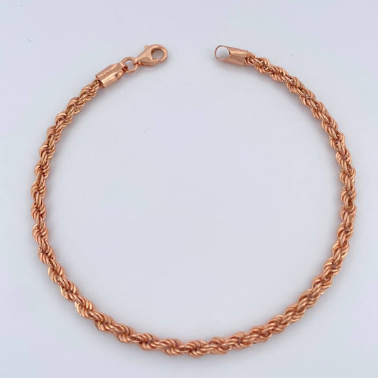 Pulso Lazo 2.8gr / 19cm / 3mm Oro Rosa +3 18K $