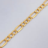 Pulso Figaro 1.85gr / 20cm / 3mm Oro Amarillo +1 18K $