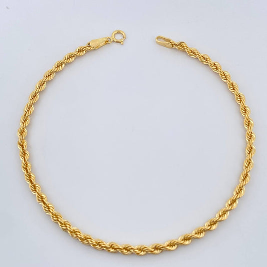 Pulso Lazo 1.25gr / 18.8cm / 2mm Oro Amarillo +3 18K $