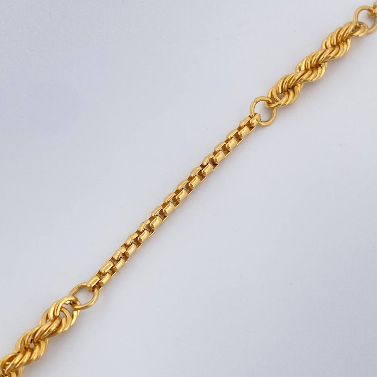 Pulso Lazo Veneciana 2.4gr / 19cm / 2mm Oro Amarillo +3 18K $