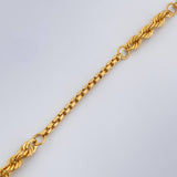Pulso Lazo Veneciana 2.4gr / 19cm / 2mm Oro Amarillo +3 18K $