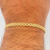 Pulso Chino 3.85gr / 20.5cm / 4mm Oro Amarillo +1 18K $