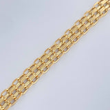 Pulso Chino 3.85gr / 20.5cm / 4mm Oro Amarillo +1 18K $
