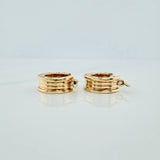 Candongas Lineas Bv 4.2gr / 1.5cm / Oro Amarillo 18K