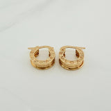 Candongas Lineas Bv 4.2gr / 1.5cm / Oro Amarillo 18K