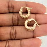 Candongas Lineas Bv 4.2gr / 1.5cm / Oro Amarillo 18K