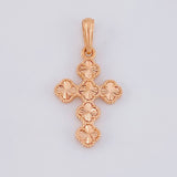 Dije Trebol Diamantado 2.25g / 3cm Oro Rosa 18K