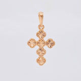 Dije Trebol Diamantado 2.25g / 3cm Oro Rosa 18K