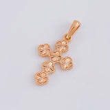 Dije Trebol Diamantado 2.25g / 3cm Oro Rosa 18K
