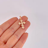 Dije Trebol Diamantado 2.25g / 3cm Oro Rosa 18K