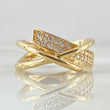 Anillo Curva Superpuesta 4.05gr / T7 1/4 / Oro 18K